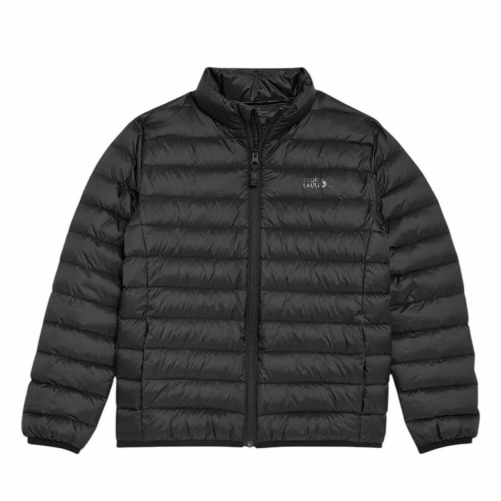 NWOT Eddie Bauer Boy Girl black Packable puffer storm repel 650 fill Medium 7/8 - Picture 15 of 16